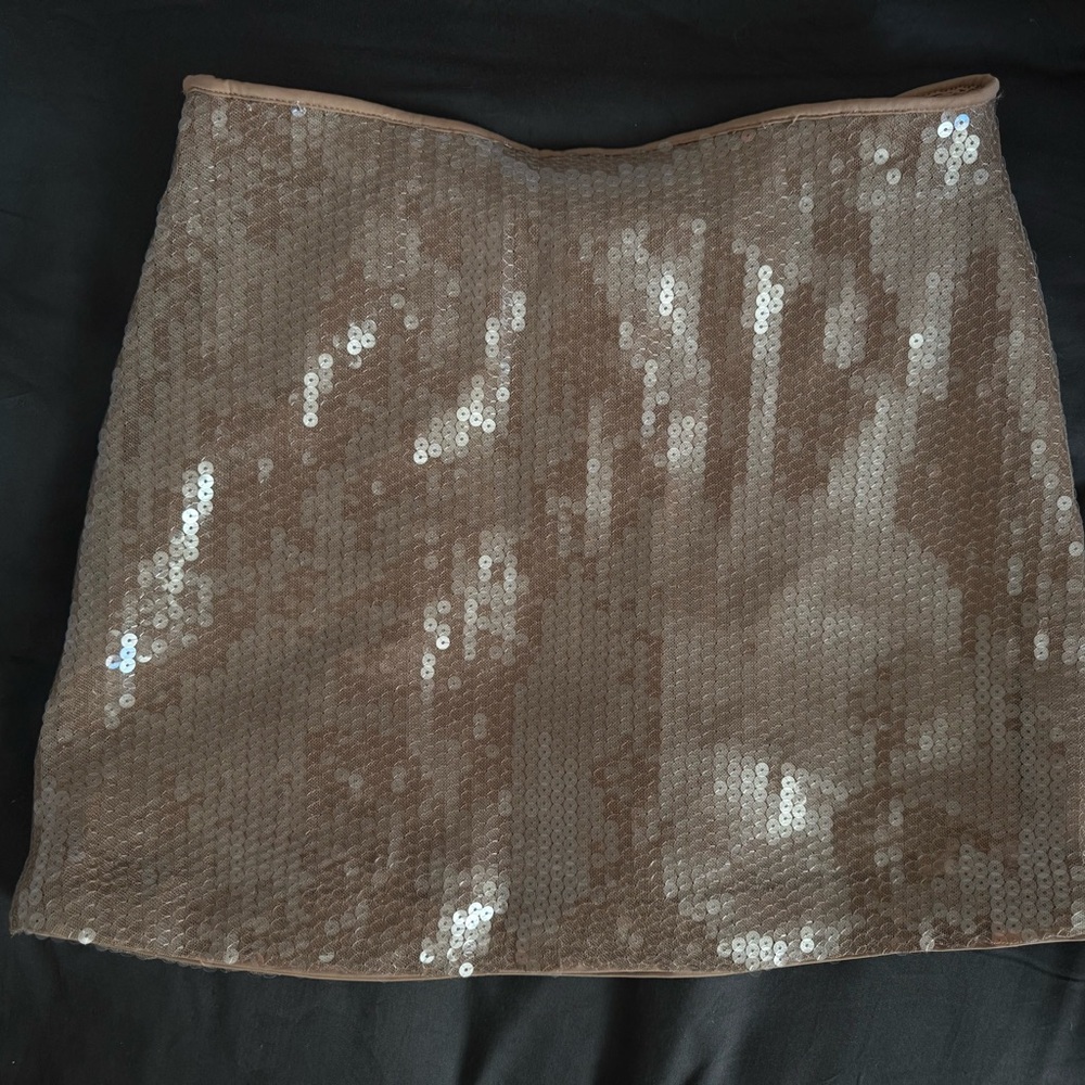 Abercrombie Brown Sequin Skirt